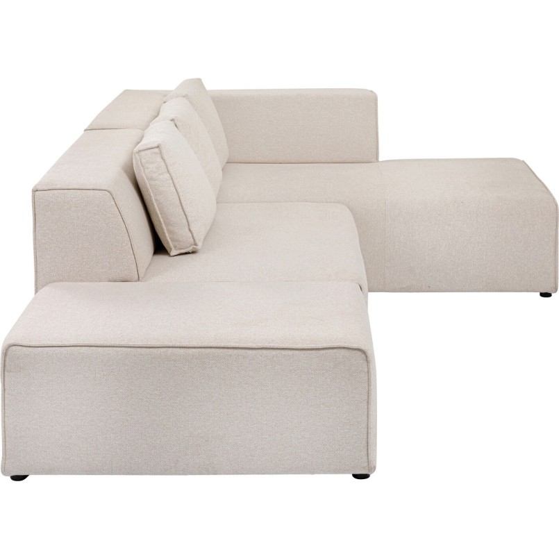 Canapé d angle Infinity Ottomane crème droite