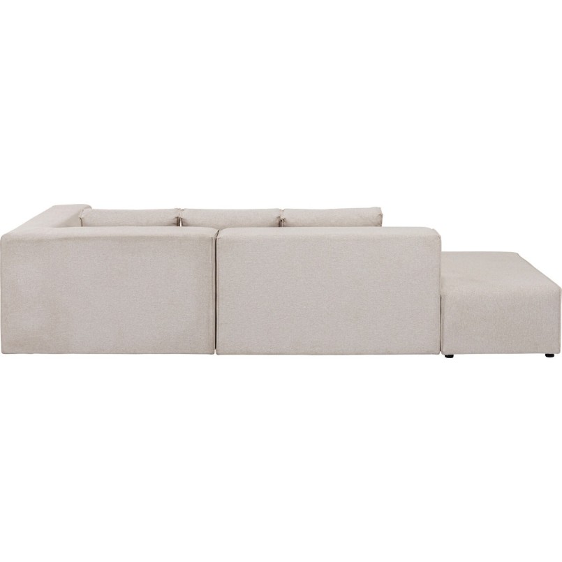 Canapé d'angle Infinity Ottomane droite crème Kare Design