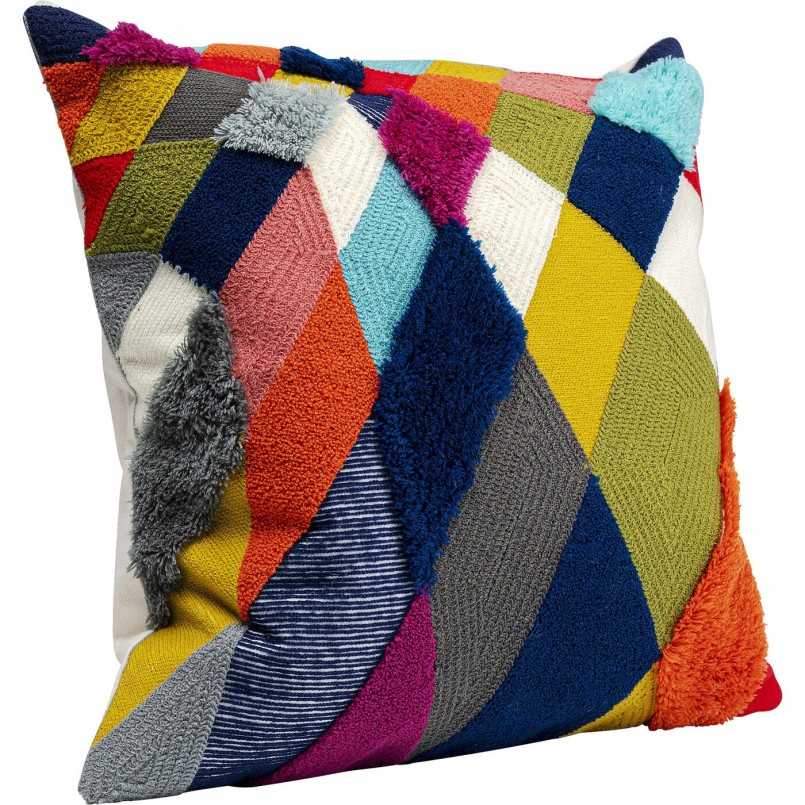 Coussin Diamonds multicolore 45x45cm Kare Design