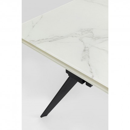 Eettafel Amsterdam Marble 160(+40+40)x90cm Kare Design