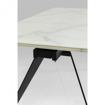 Eettafel Amsterdam Marble 160(+40+40)x90cm Kare Design