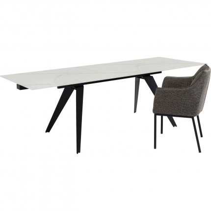 Table Amsterdam Marble 160(+40+40)x90cm Kare Design