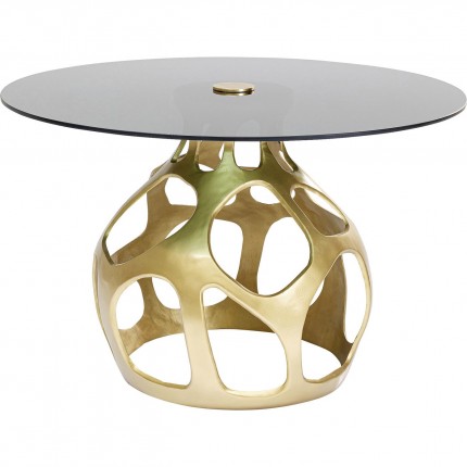 Table Volcano Gold 120cm Kare Design