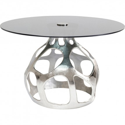 Table Volcano Silver 120cm Kare Design