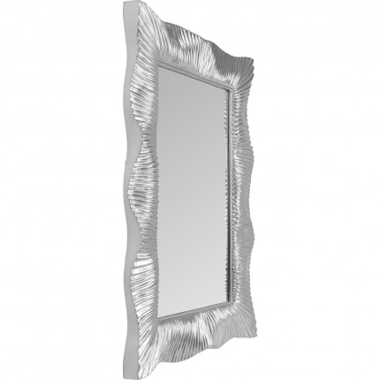 Wall Mirror Wavy Silver 94x124cm Kare Design