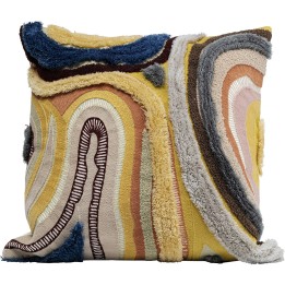 Coussin Lava marron 45x45cm