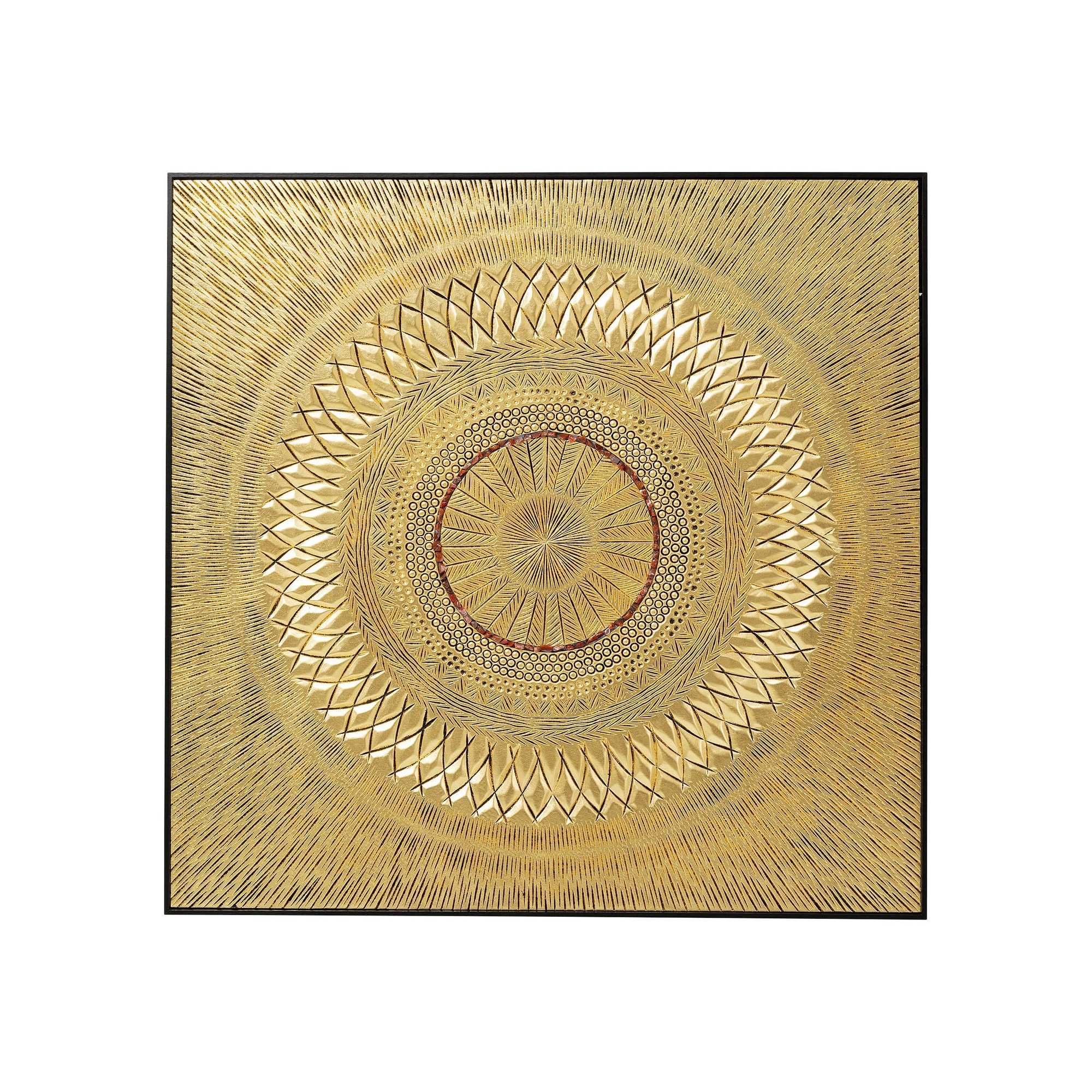 Tableau décoratif Art Geometric Circle doré 120x12