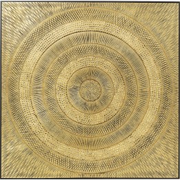 Tableau Art Circle doré 120x120 Kare Design