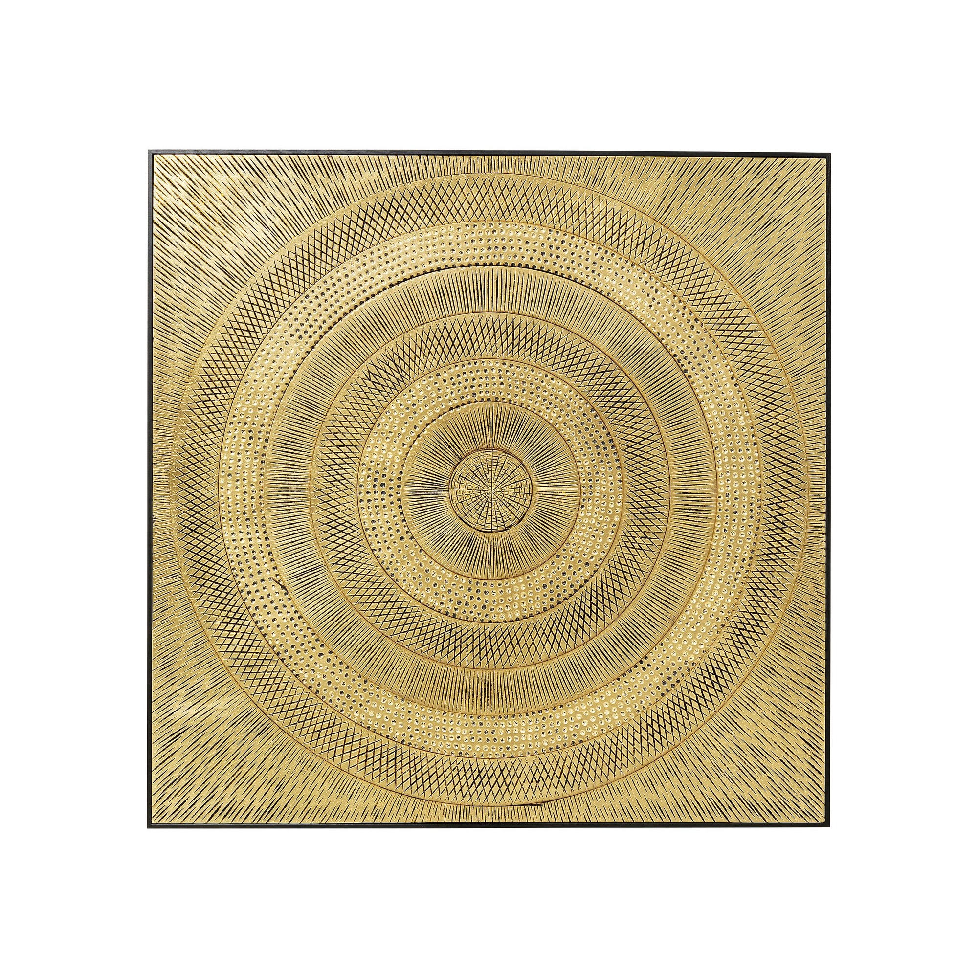 Tableau décoratif Art Circle doré 120x120