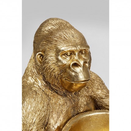 Decoratie gouden gorilla snede Kare Design