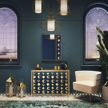 Fauteuil Sandwich fluweel creme Kare Design