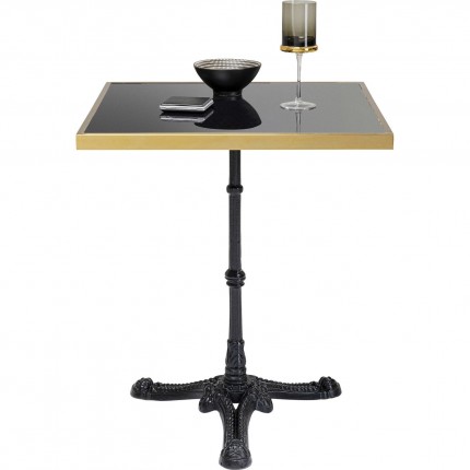 Table Bistrot Square 60x60cm Black Kare Design