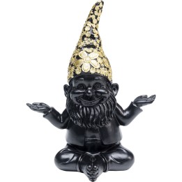 Figurine décorative Nain Meditation noir-doré 19
