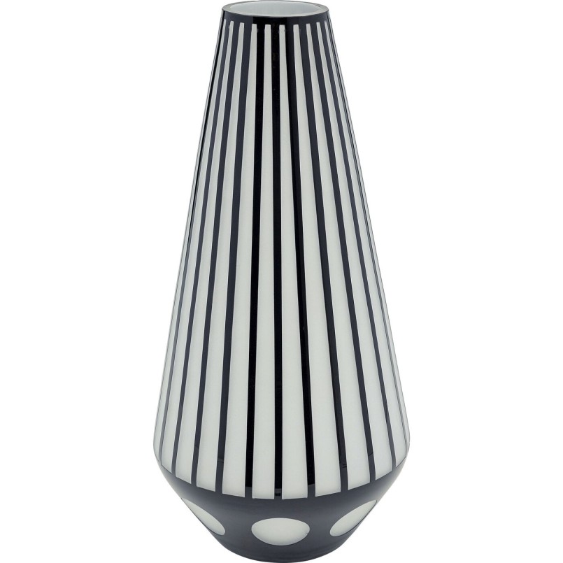 Vase noir et  blanc 44cm Kare Design