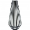 Vase Brillar Cylinder noir et blanc 44cm Kare Design