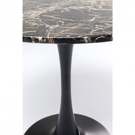 Table Schickeria Marbleprint Black 80cm Kare Design