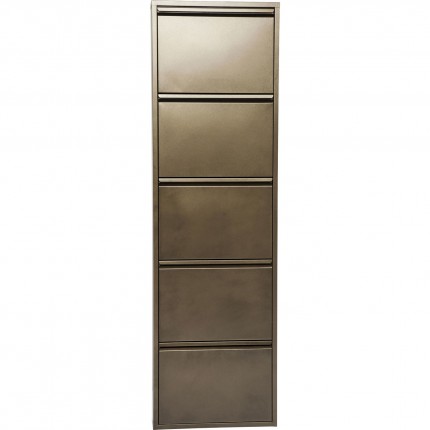 Schoenenkast Caruso bronze 5 laden Kare Design