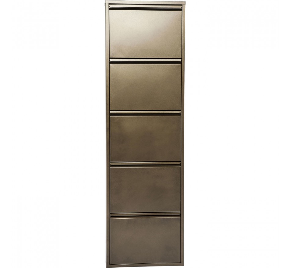 Schoenenkast Caruso bronze 5 laden Kare Design