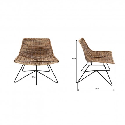Outdoor Chair Sansibar Lounge Kare Design