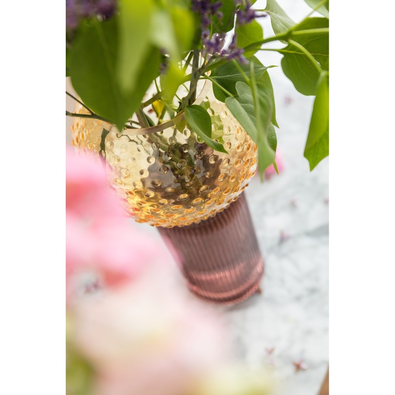 Vase Marvelous Duo jaune violet 31cm