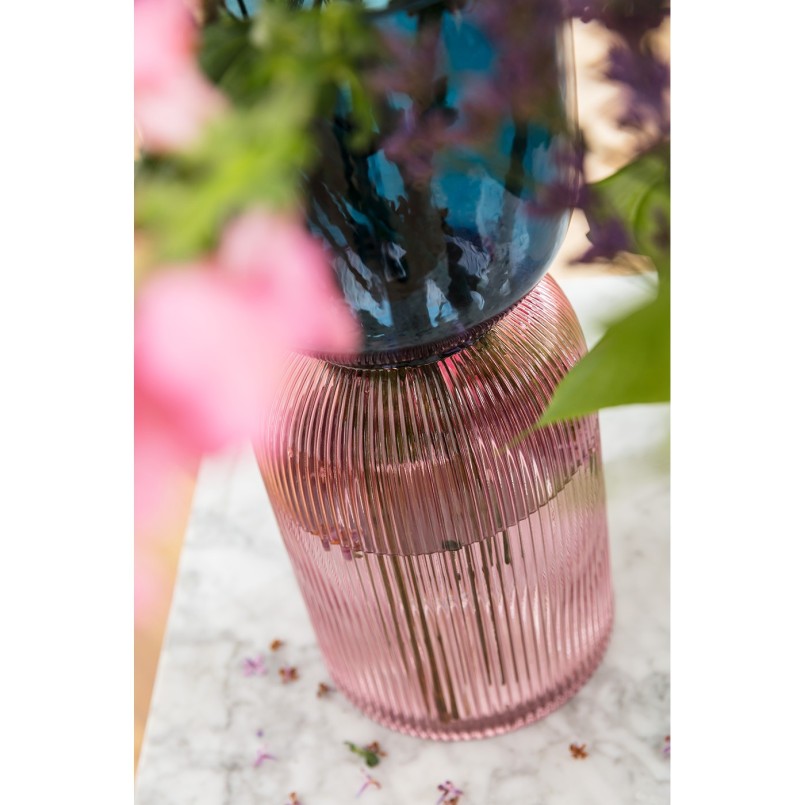 Vase Marvelous Duo bleu violet 40cm