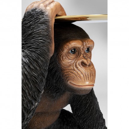Deco Butler Playing Chimp Black 52cm Kare Design