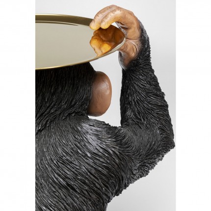 Decoratie Butler Spelende Chimp Zwart 52cm Kare Design