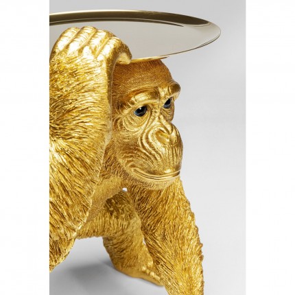 Woonaccessoires Butler Spelende Chimp goud Kare Design