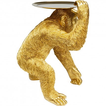 Deco Butler Playing Chimp Gold 52cm Kare Design