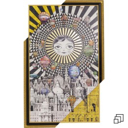 Tableau montgolfières 110x174cm Kare Design
