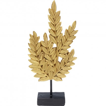 Objet décoratif Leaves doré 14cm