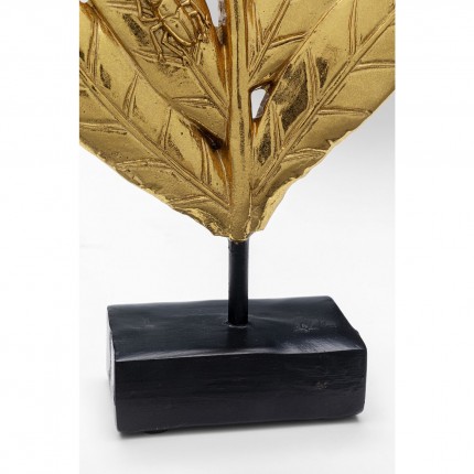 Decoratie scarabee blad goud 25cm Kare Design