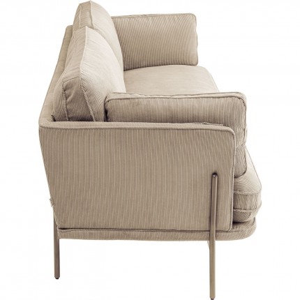 Sofa Shirly 3-Seater taupe Kare Design