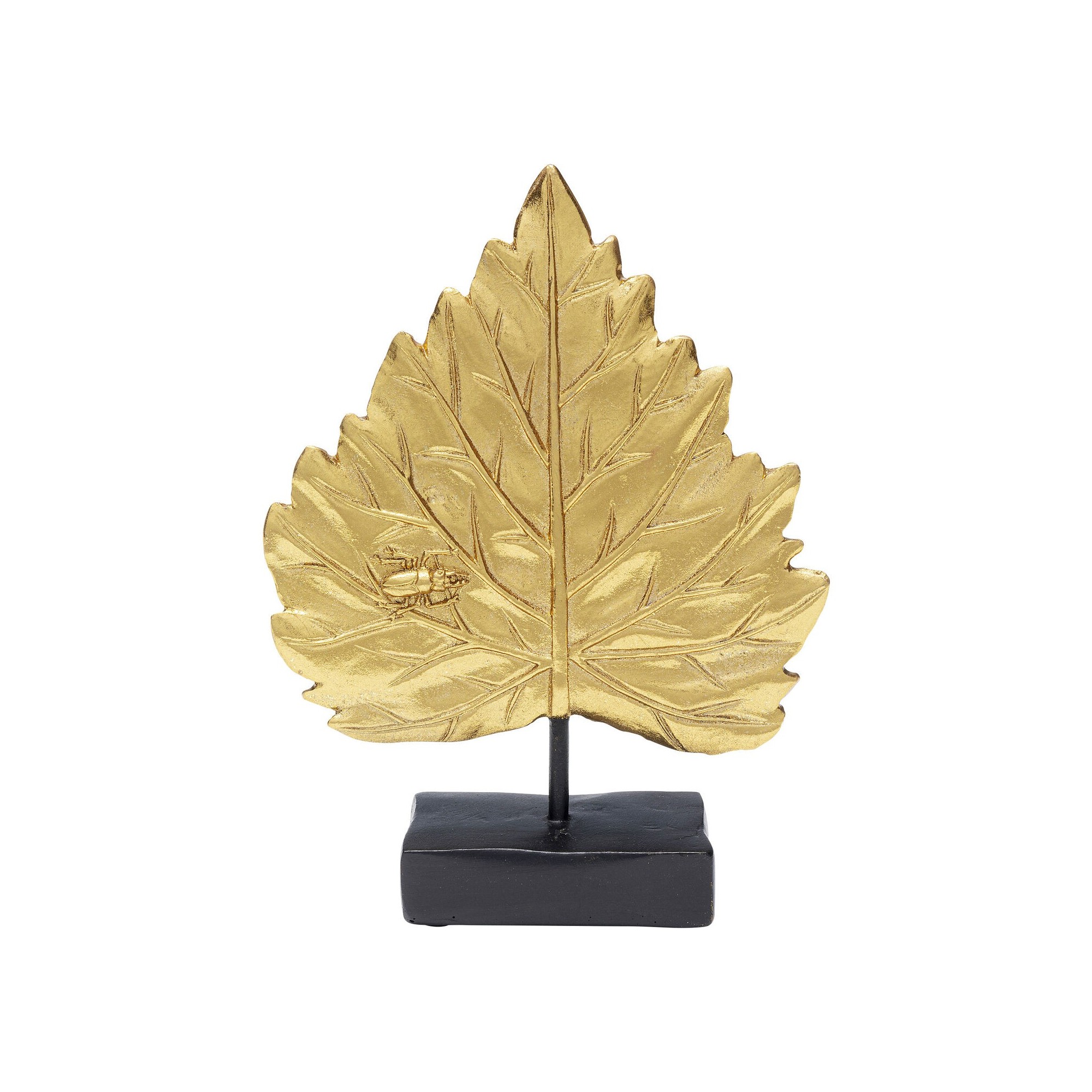 Objet décoratif Leaves doré 16,5cm