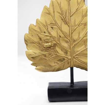 Decoratie scarabee blad goud 21cm Kare Design