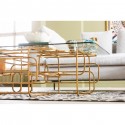 Coffee Table Meander Gold 140x80cm Kare Design