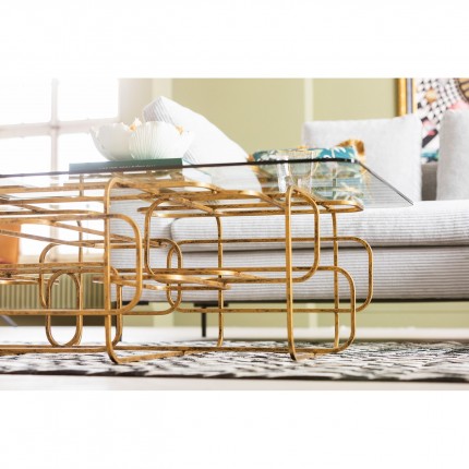 Bowl flower cream and gold Ø25cm Kare Design