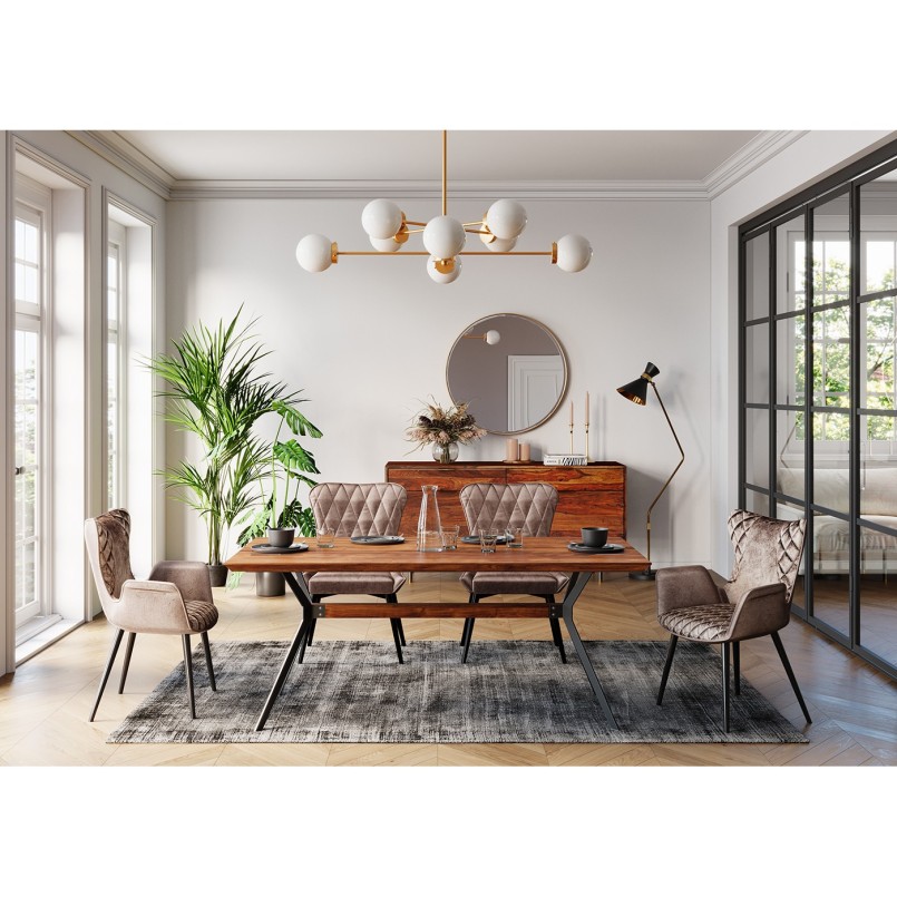 Chair with Armrest Dream Brown Kare Design