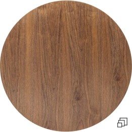 Plateau de table Invitation rond noyer
