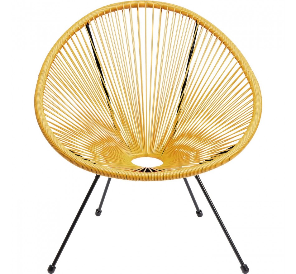 Tuinfauteuil Acapulco geel Kare Design