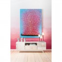Picture Touched Flower Boat Blue Pink 100x80cm Kare Design