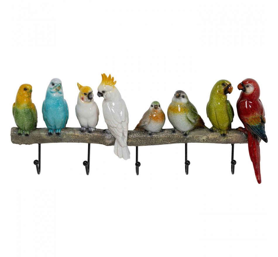 Portemanteau mural oiseaux exotiques Kare Design