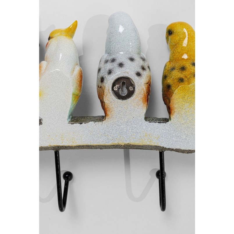 Portemanteau mural Oiseaux exotiques 39cm Kare Design