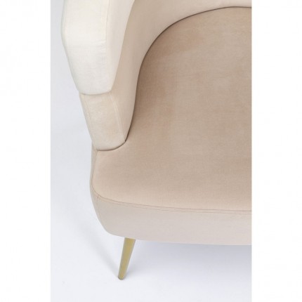 Sofa Sandwich 2 Seater Velvet cream Kare Design