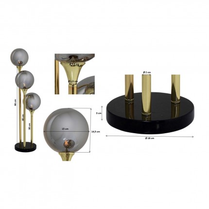 Vloerlamp Al Capone Tre 83cm Kare Design