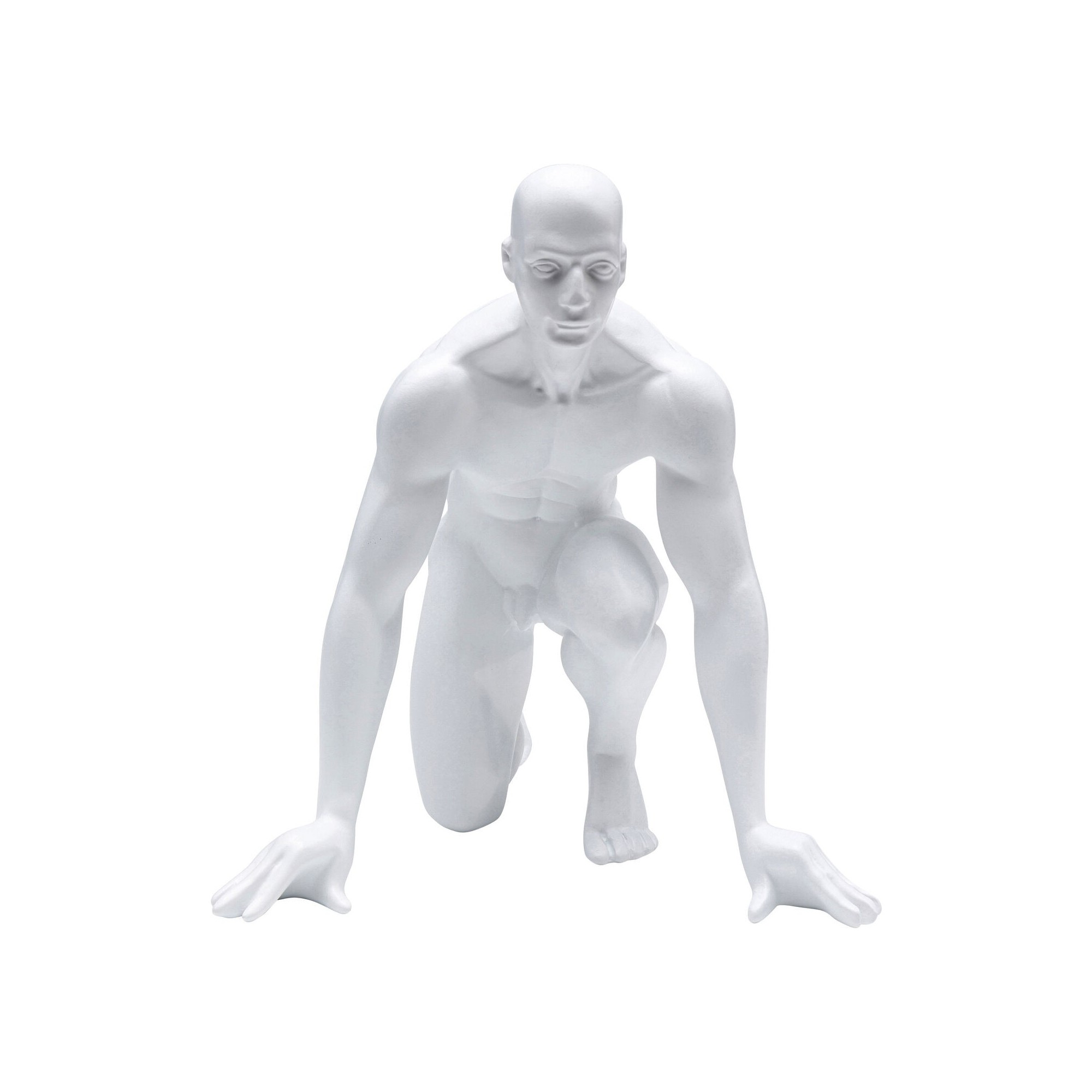 Figurine déco Runner blanc 25cm