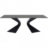 Eettafel Gloria 200x100cm keramiek zwart Kare Design