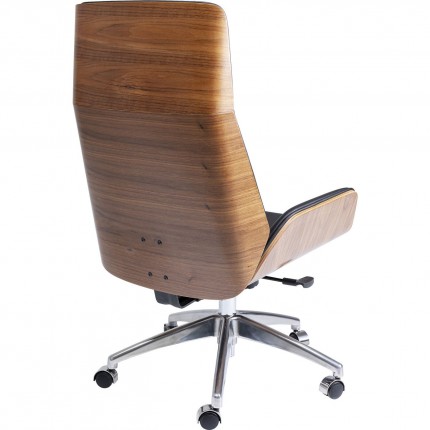 Office Chair Rouven high black Kare Design