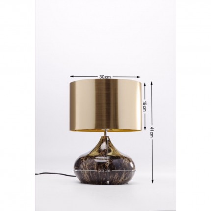 Table Lamp Mamo Deluxe brown and gold Kare Design