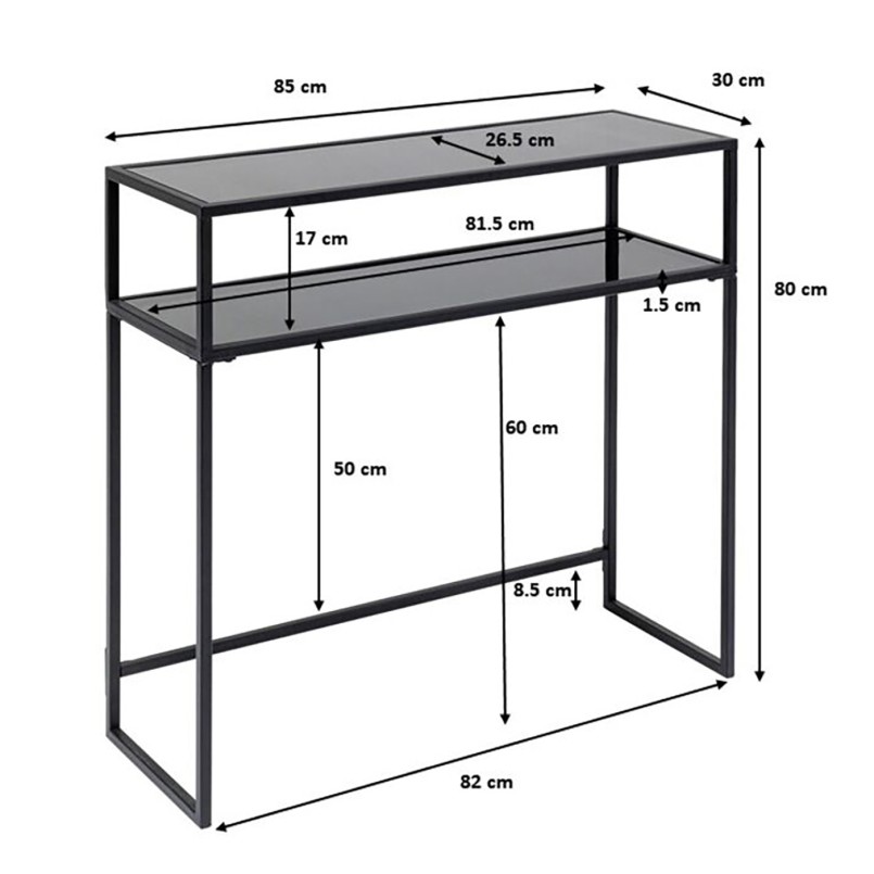 Console Loft doré 85x80cm